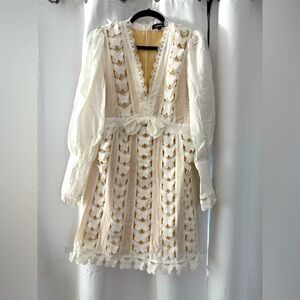 Elegant White Lace Dress